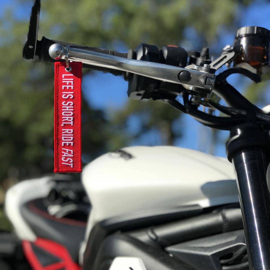 Life is Short, Ride Fast - Motorcycle Keychain