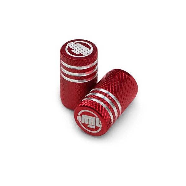 Round Red ML - Motorcycle Valve Caps