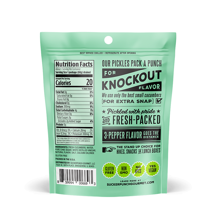 SuckerPunch Sweet 'n Heat 3-Pepper Pickle Chips