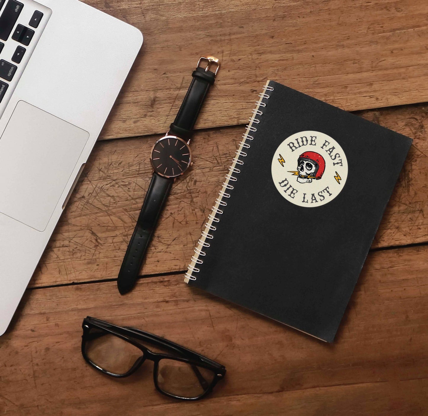 Ride Fast, Die Last Motorcycle Sticker