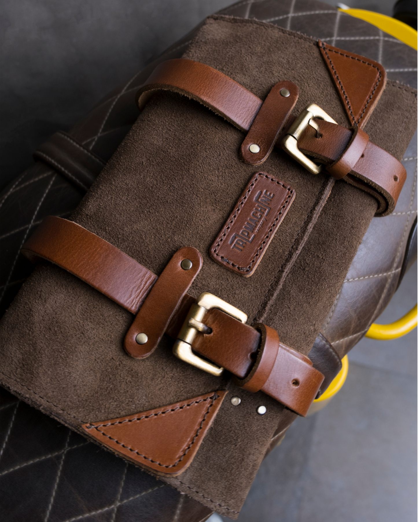 Buff Leather Tool Roll Brown/Tan