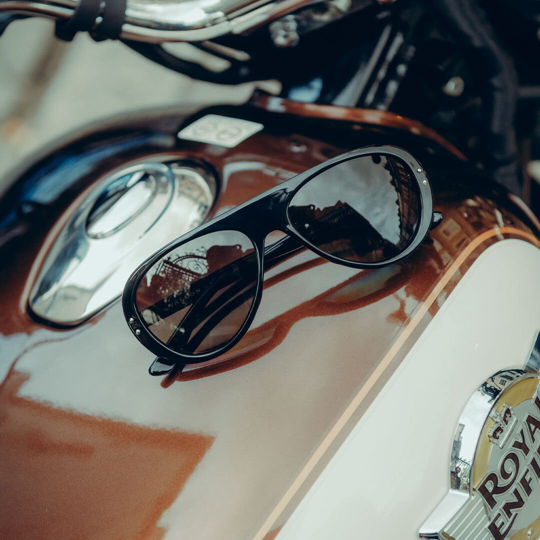 VALLON x Royal Enfield Moto Aviators - Black Smoke
