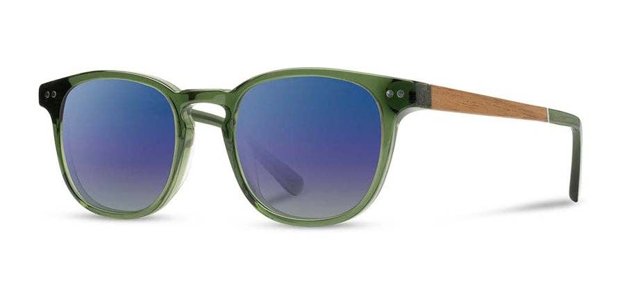 CAMP Topo Sunglasses - Fern: Fern / Walnut / HD Plus Polarized Blue Flash