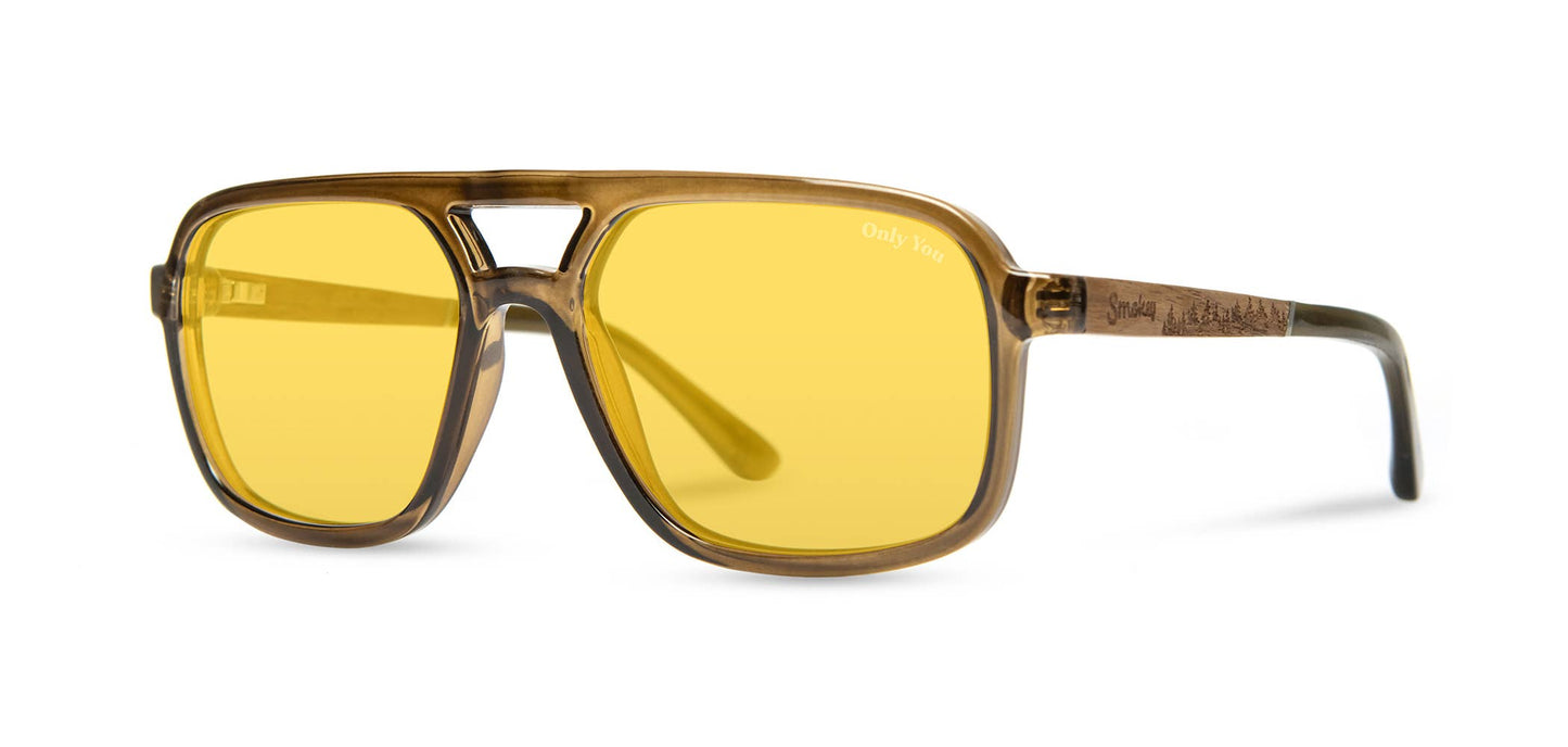 Smokey Bear x CAMP Glacier Sunglasses - Moss: HD Plus Polarized Yellow