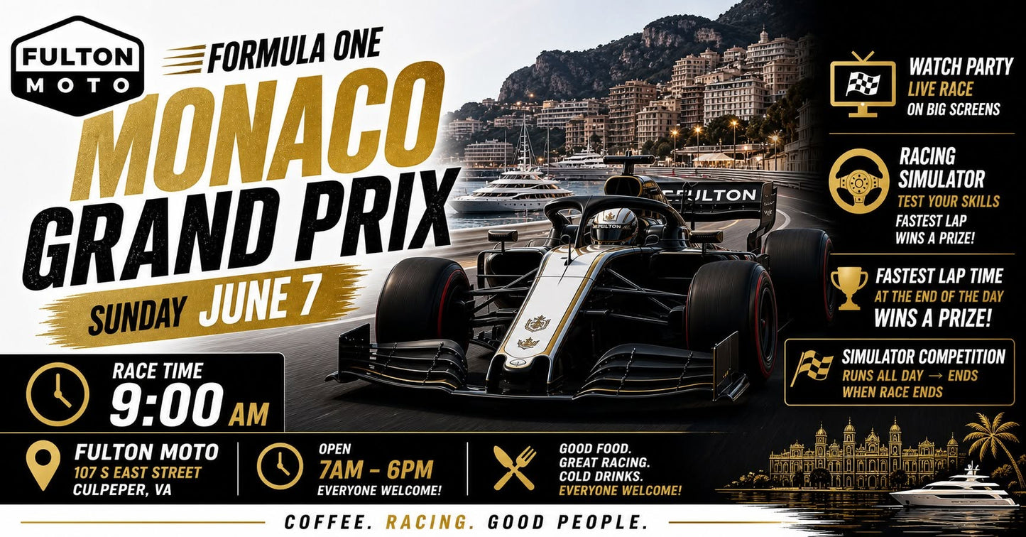 Formula 1 Watch party and F1 Simulator 6/7
