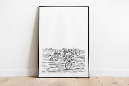 PRINT “Riders on the Beach”