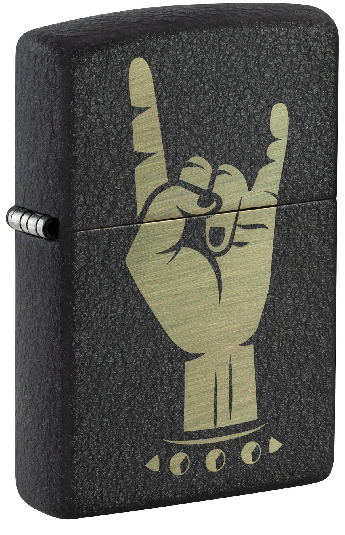 Zippo Rock On Design Black Crackle® Windproof Lighter