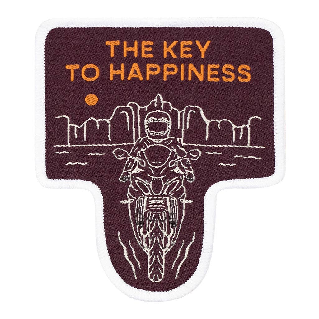 The Key To Happiness - Motorcycle Patch