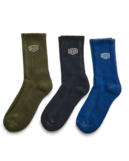 Shield Garment Dyed Sock (3 Pack) - 3 Pack Multi: 3 Pack Multi / OS