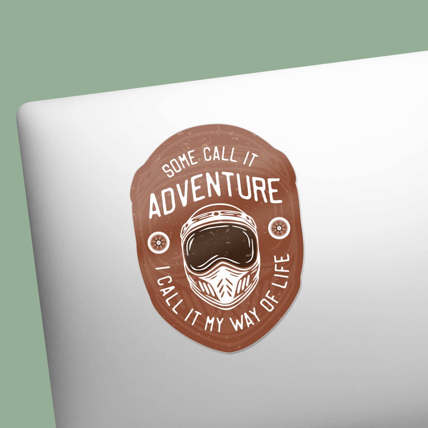 Some Call it Adventure Motorcycle Quote Sticker