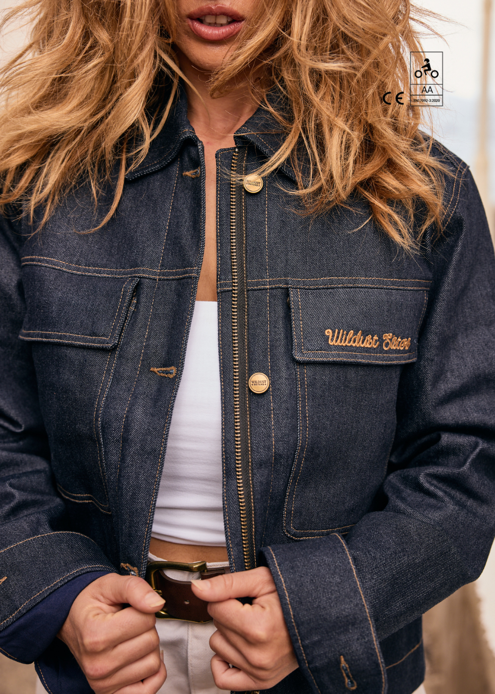 DENIM MOTORCYCLE JACKET - HERITAGE