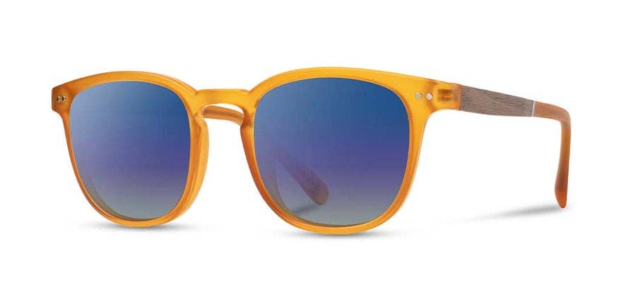 CAMP Topo Sunglasses - Matte Orange: Matte Orange / Walnut / HD Plus Polarized Solar Flash