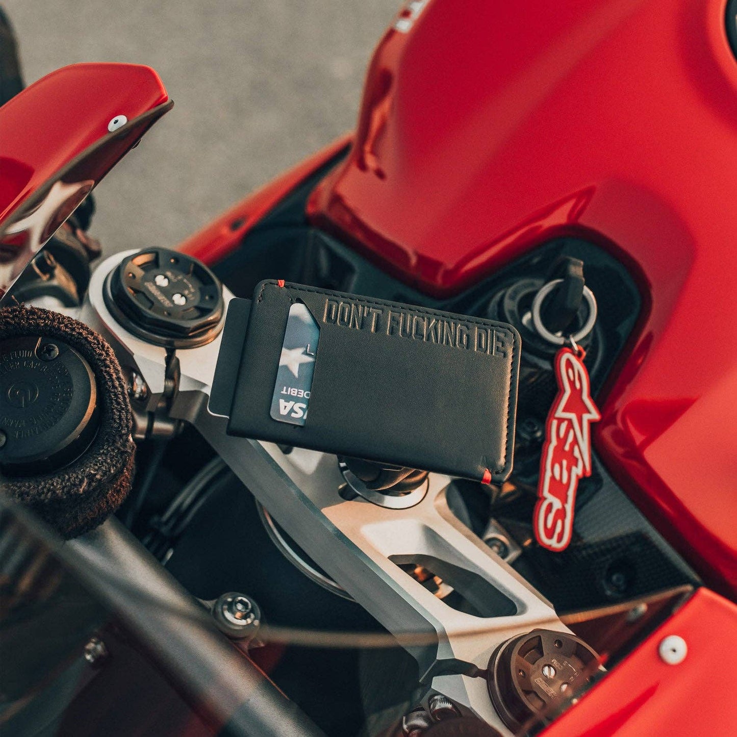 Don't Fucking Die - Slim Motorcycle Wallet