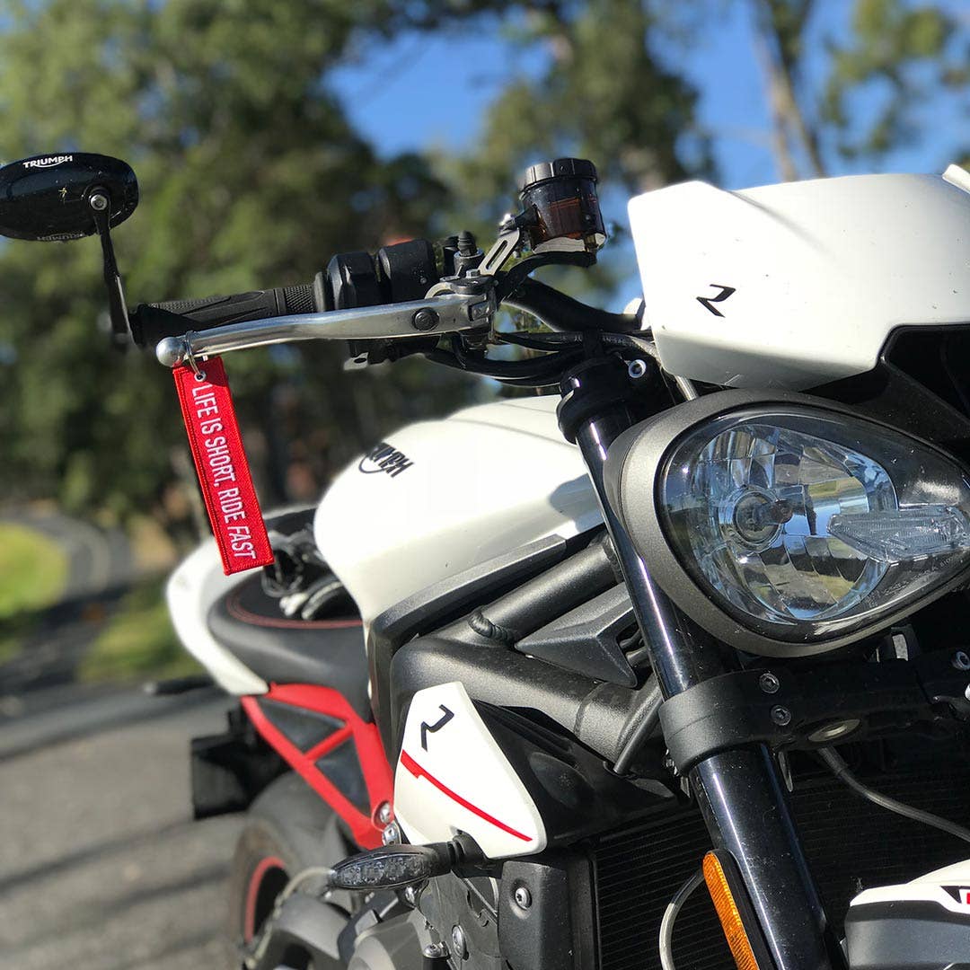 Life is Short, Ride Fast - Motorcycle Keychain
