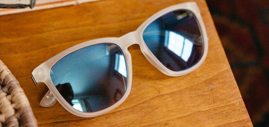 CAMP Arrowcrest Sunglasses - Matte Crystal: Matte Crystal / Walnut / HD Plus Polarized Blue Flash