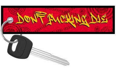 Don't Die Graffiti - Motorcycle Keychain