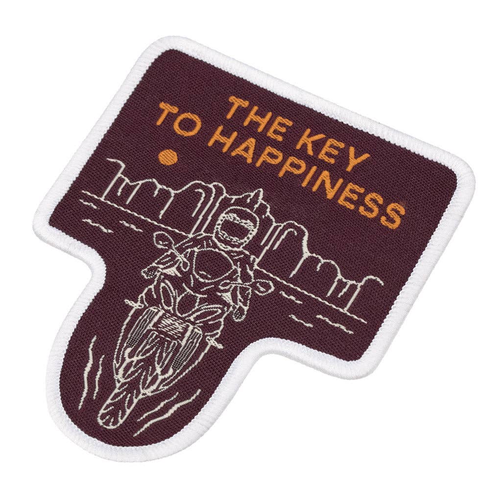 The Key To Happiness - Motorcycle Patch
