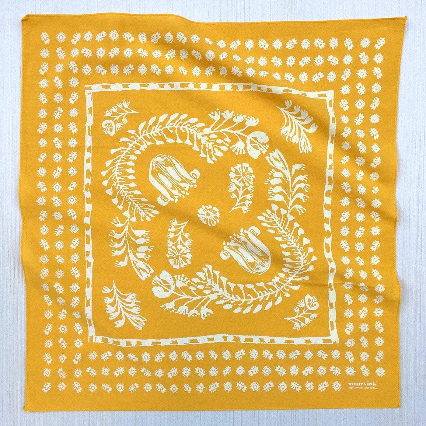 Floral Bandana l Yellow
