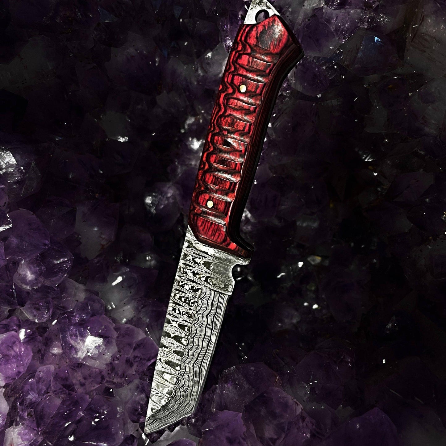 Damascus Diver Tanto Knife