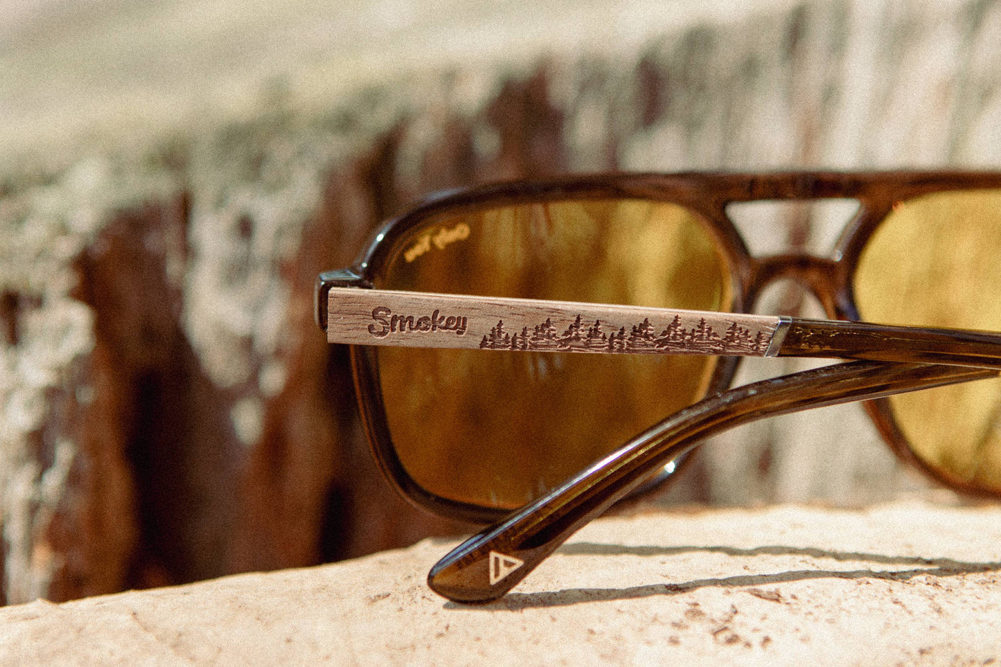 Smokey Bear x CAMP Glacier Sunglasses - Moss: HD Plus Polarized Yellow