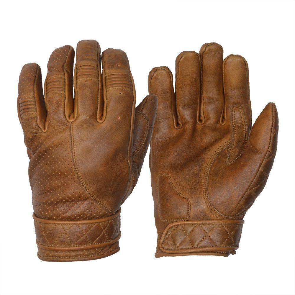 Short Cuff Bobber Gloves - Waxed Brown