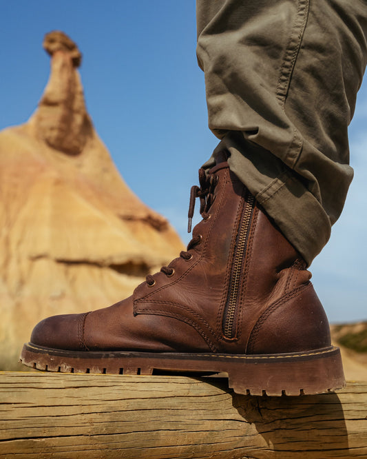 Buff Leather Boots Brute - Mocha