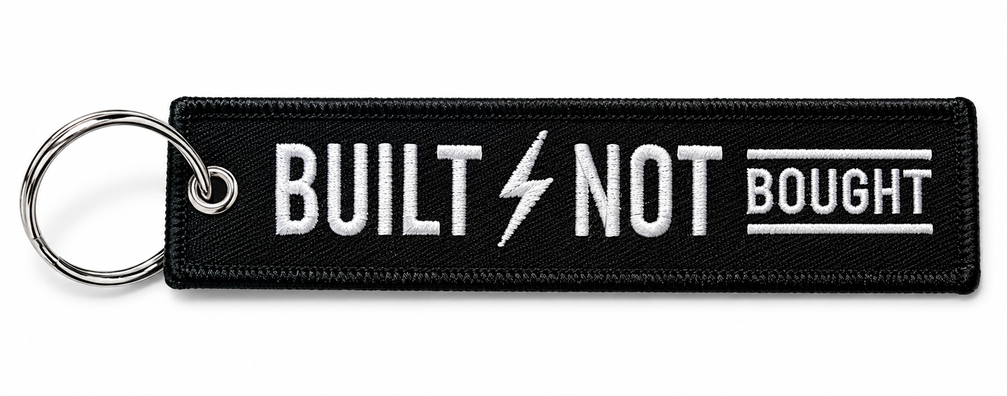 Built Not Bought - Moto Keychain