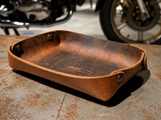 Fulton Moto Buffalo Leather Valet Tray