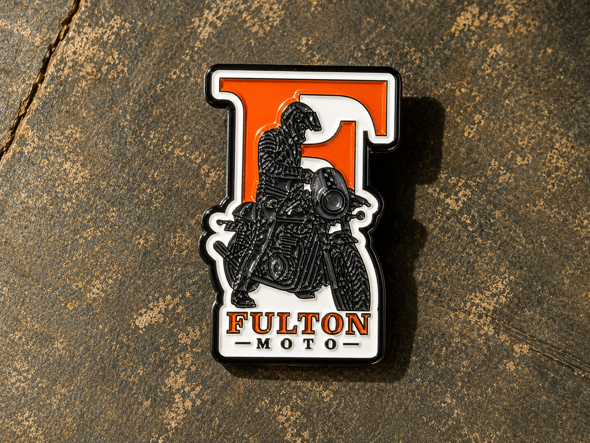 Fulton Moto Cafe Rider Pin