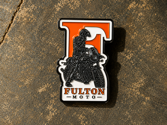 Fulton Moto Cafe Rider Pin