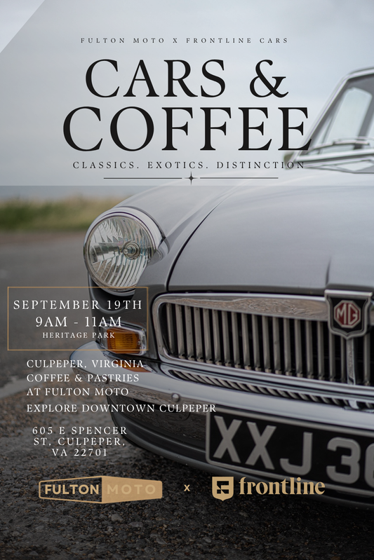 Culpeper Cars and Coffee! Classics, Exotics, Distinction