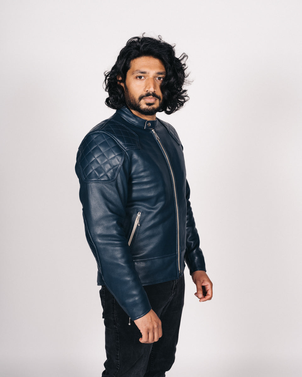 The '76 Cafe Racer Jacket - Midnight Blue
