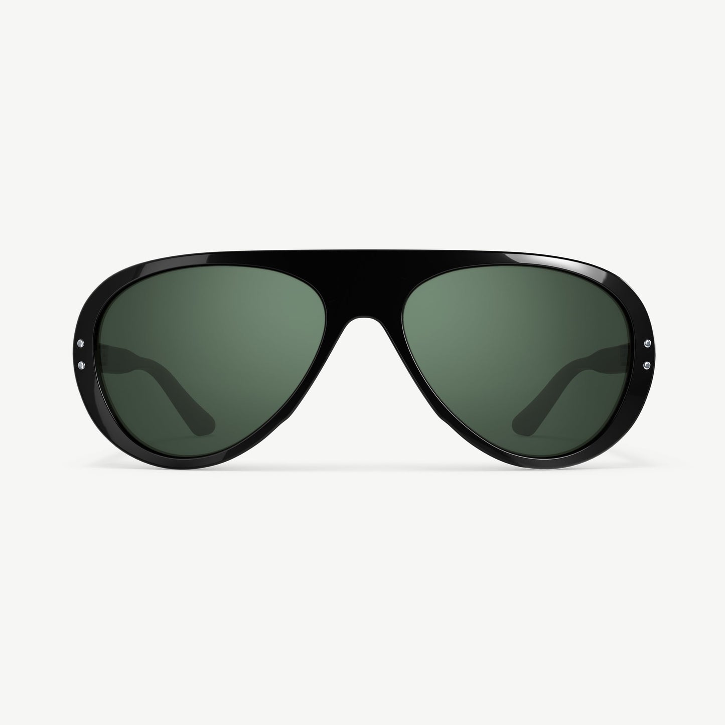 VALLON Moto Aviators Sunglasses Tortoise - Green