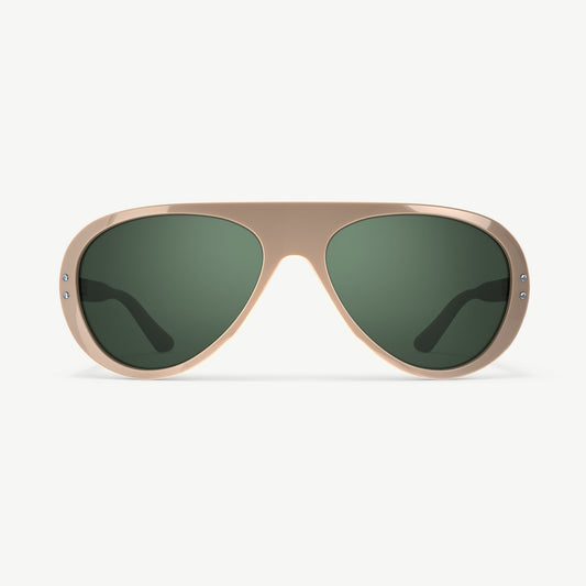 VALLON Moto Aviators Sunglasses - Desert Green