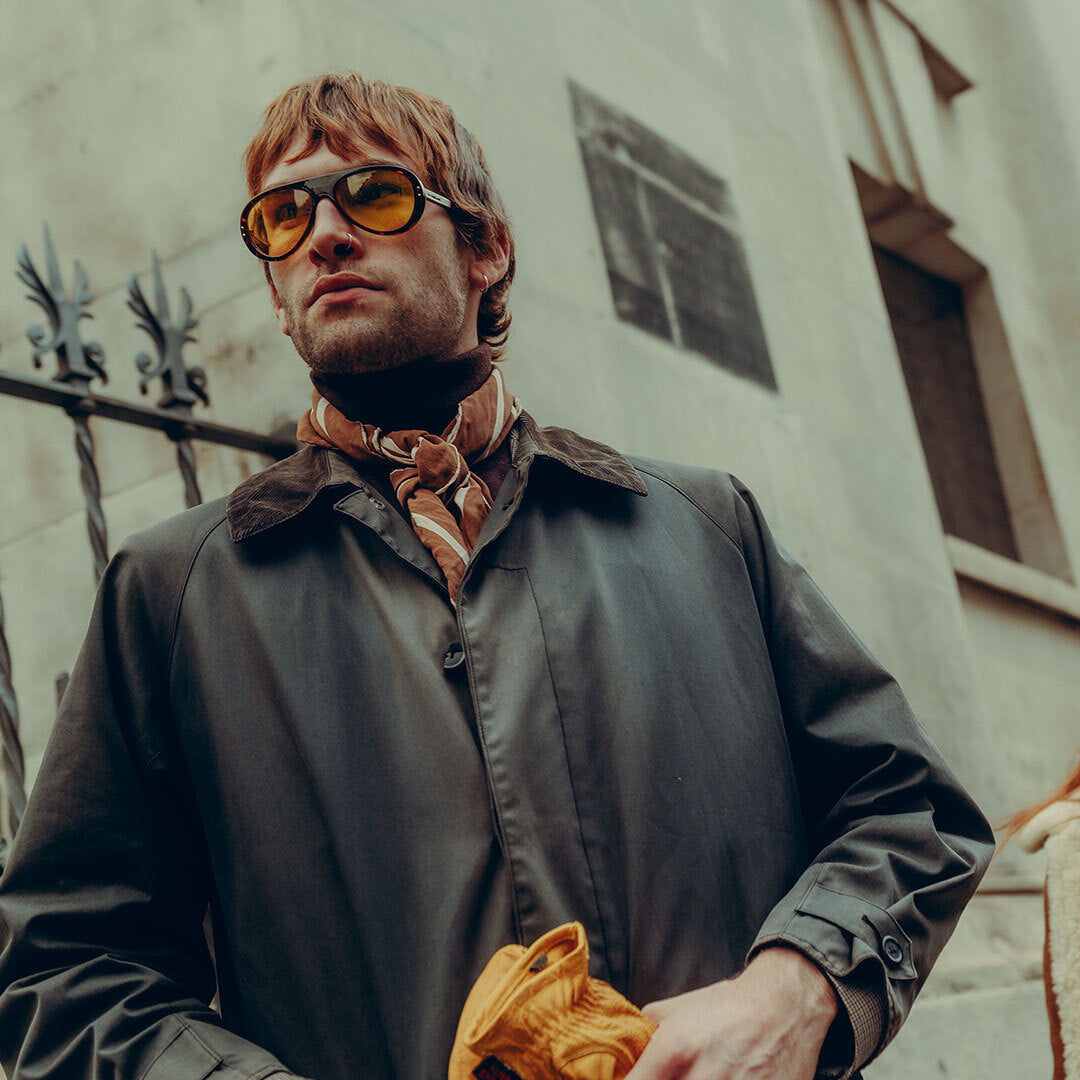 VALLON x Royal Enfield Moto Aviators - Dark Tortoise Yellow