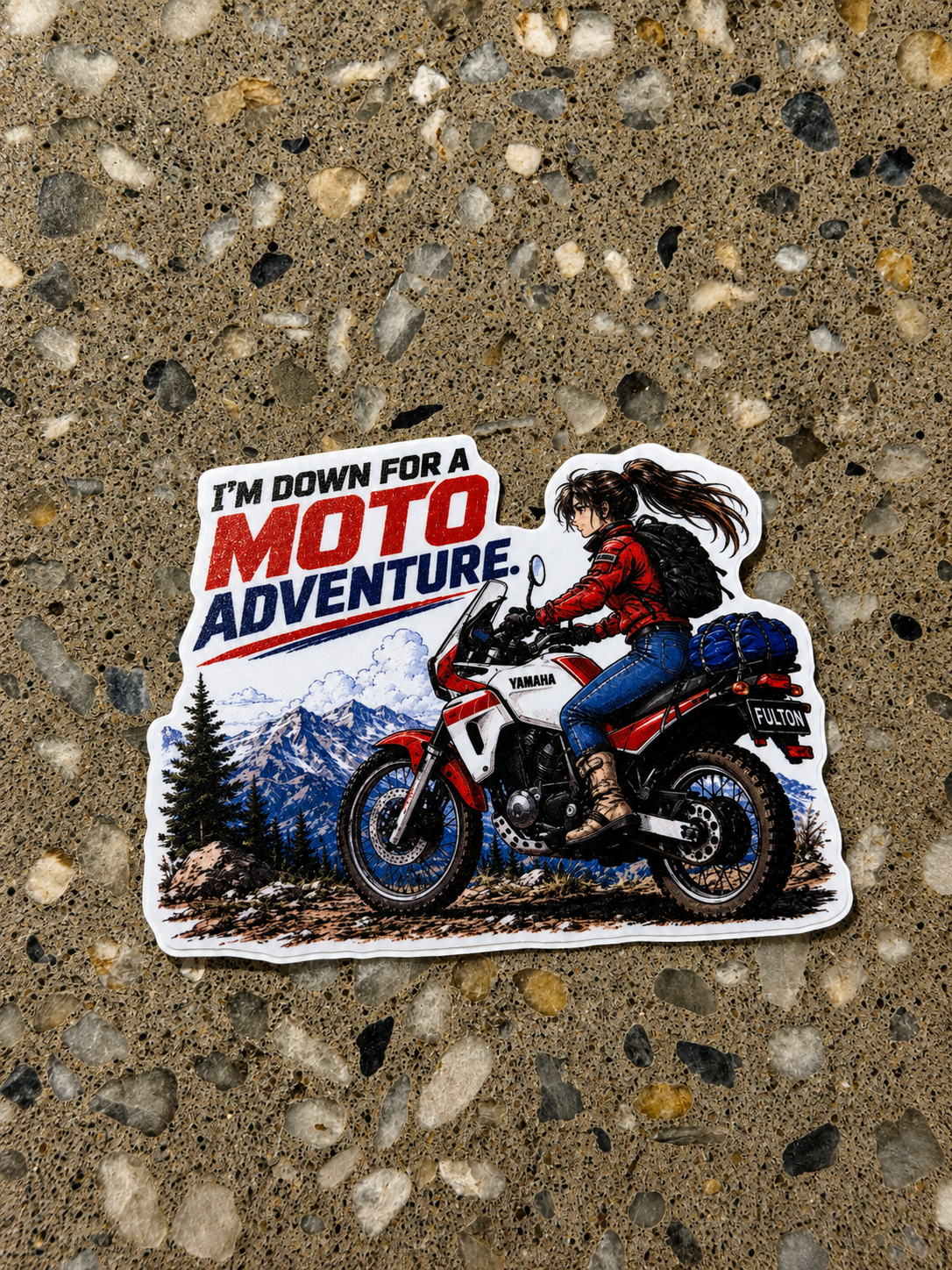 Moto Adventure Sticker