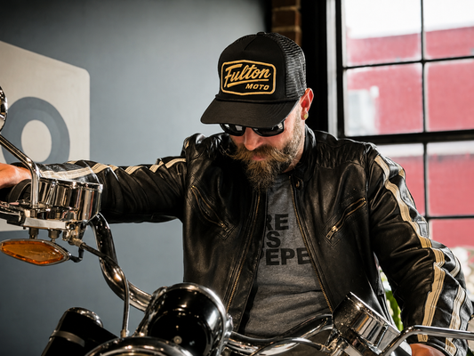 Fulton Moto Retro Script Trucker Hat