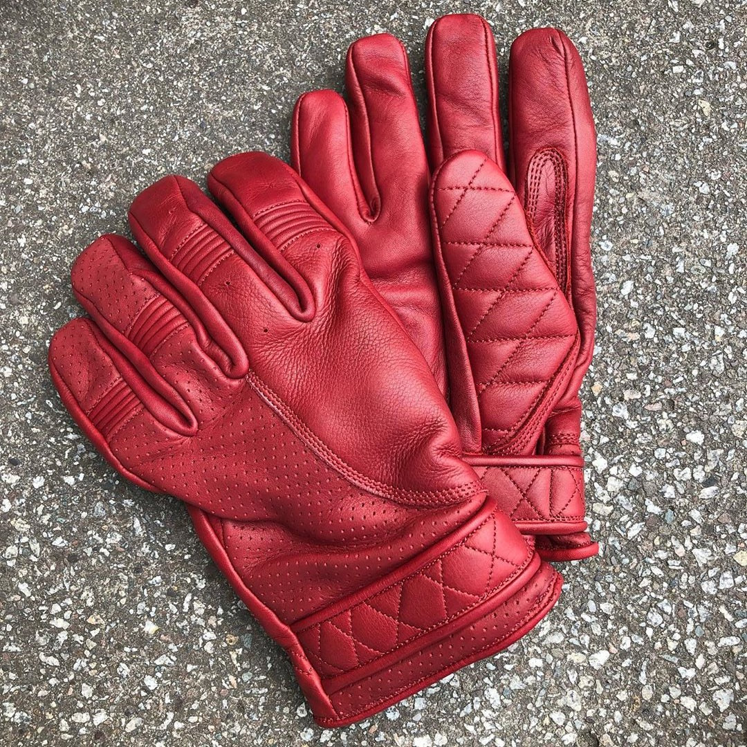 Short Cuff Bobber Gloves - Imperial Red