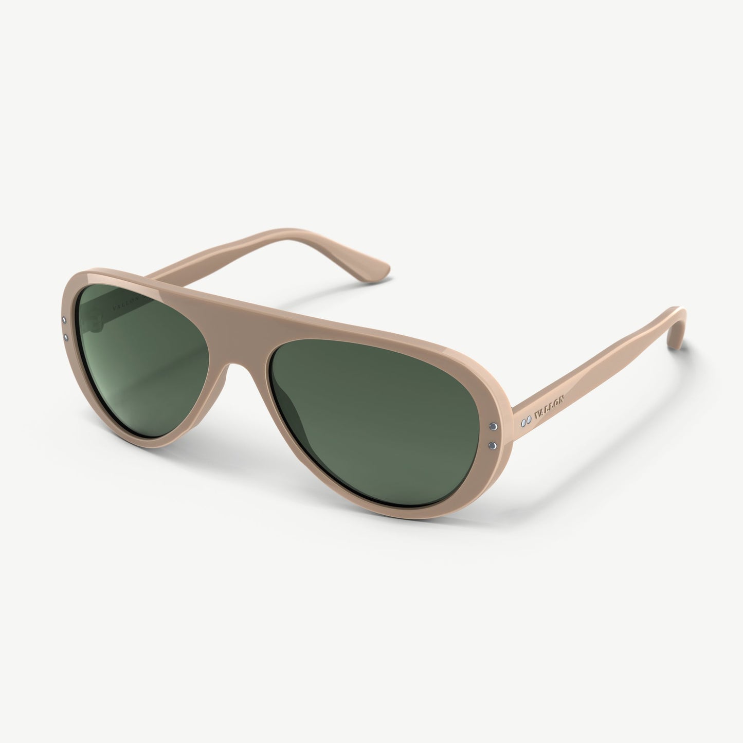 VALLON Moto Aviators Sunglasses - Desert Green