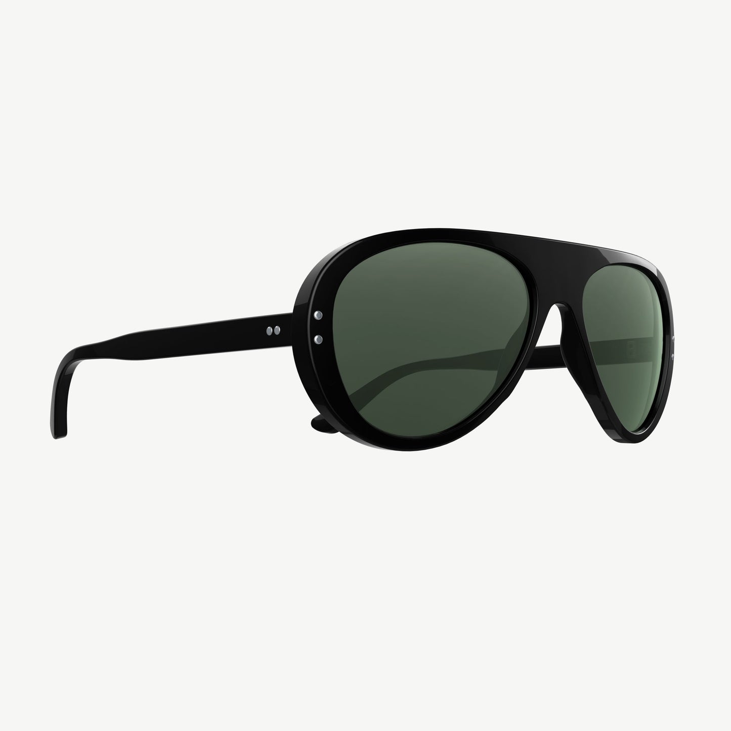VALLON Moto Aviators Sunglasses Tortoise - Green