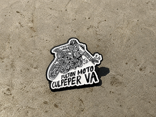 Fulton Moto Skull Rider Pin