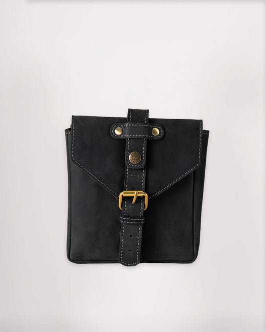 Leather Tank Bag - Small - Black (Veg Tanned)