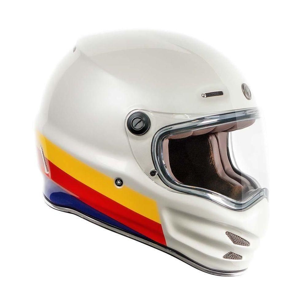 T9 Pomona Helmet | Pearl White Full Tree