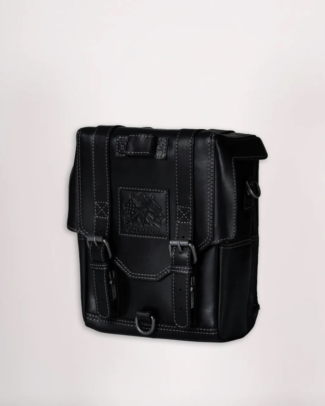 Leather Tank Bag - Large - Black (Veg Tanned)