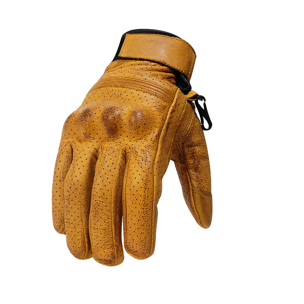 Fairfax Moto Gloves | Gold