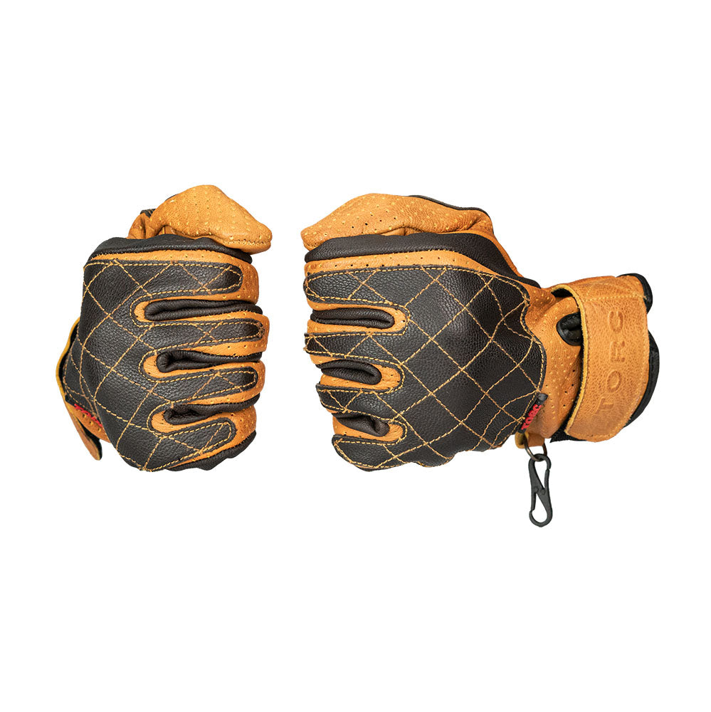 Sunset Moto Gloves | Gold