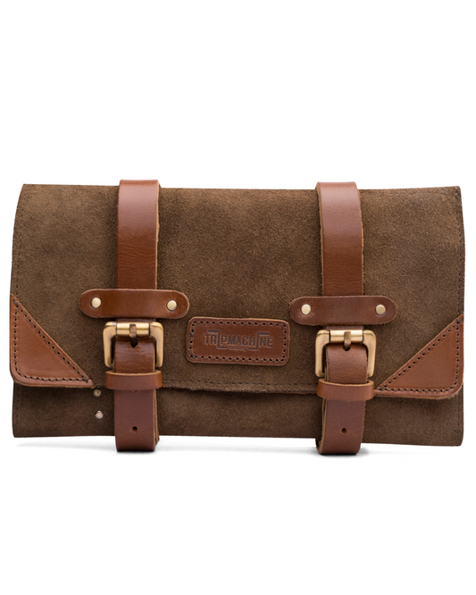 Buff Leather Tool Roll Brown/Tan