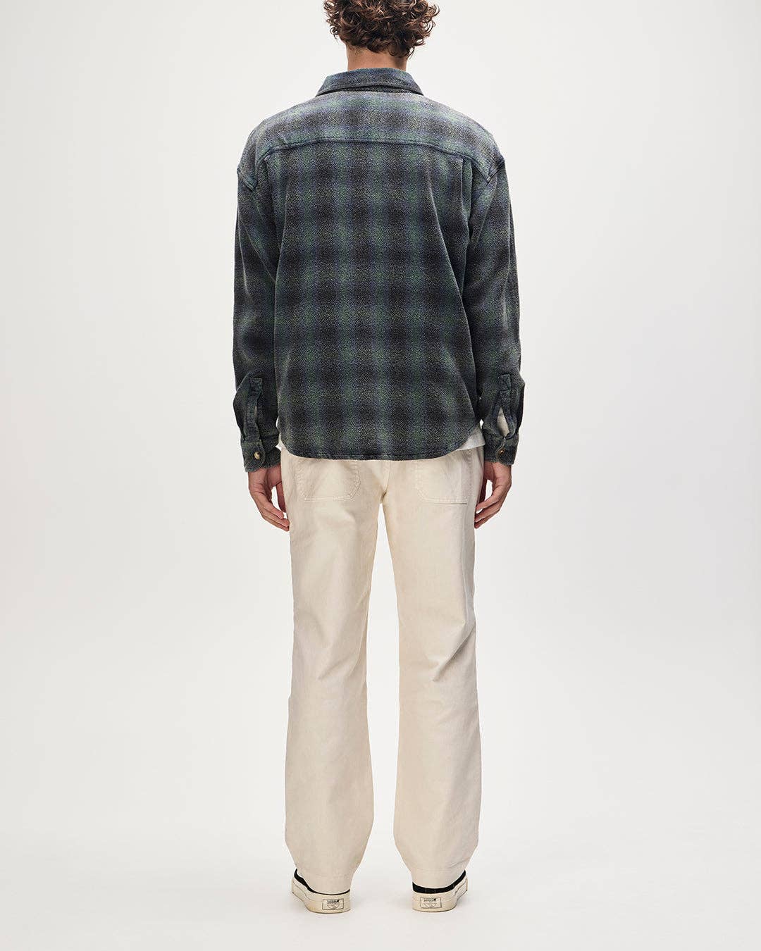 Too Busy To Work Check Shirt - Black Check: Black Check / XL