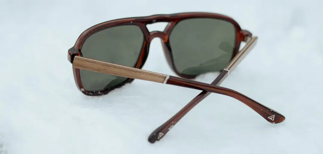 CAMP Glacier Sunglasses - Clay: Clay / Walnut / HD Plus Polarized Solar Flash