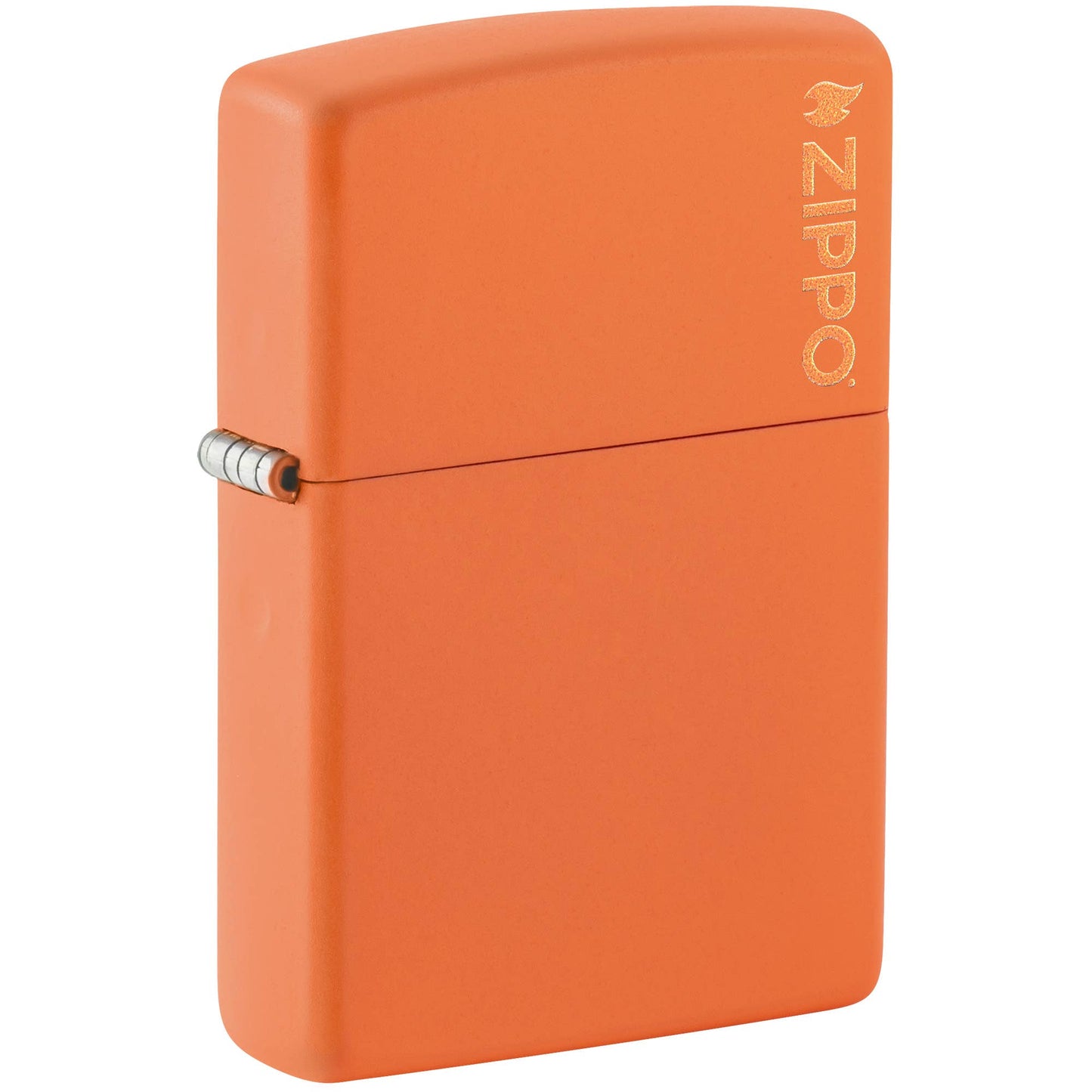Zippo Classic Orange Matte Zippo Logo Windproof Lighter
